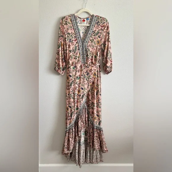 FARM Rio Floral Maxi Dress - Pink and Blue - Picture 6 of 13